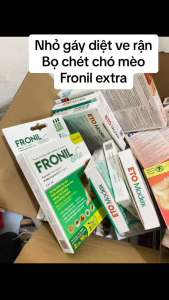 nhỏ gáy FRONIL EXTRA trừ ve rận bọ chét cho chó