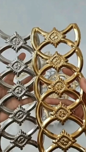 100x300mm Ornamen Aksesories Pagar Stainless 201 Bunga Bulat Sambung SUS 201