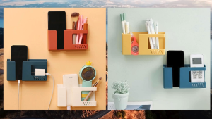 Holder remote AC TV dan Tahanan HP ke dinding