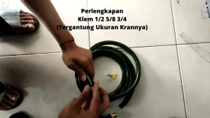 GEMUK Selang Air Cuci Motor 5 Meter: Paket Lengkap dengan Nozzle Spray & Selang Anti Lumut