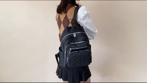 Ransel Jotta Tas Ransel Wanita Waterproof Bahan Nylon Warna Hitam Khaki Model Terbaru Kasual Anti Air