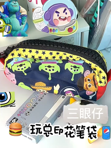 CHUN053634 Large Capacity Toys Story Pencil Case Cartoon High Appearance Pen Bag Portable Multi-functional Stationery Storage Pouch Office School Supplies