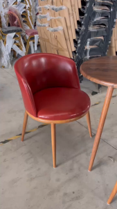 Tiancai Table and Chair Set Coffee Table Leather Balcony small apartment leisure Nordic wind dining set coffee shop