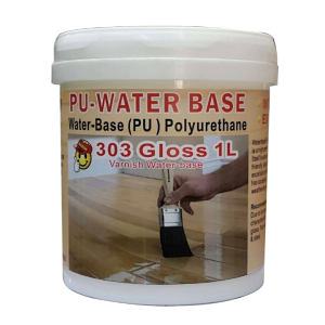 CLEAR ( 1L ) GLOSS PU COAT WATER BASE POLYURETHANE P.U EXTERIOR AND INTERIOR WOOD VARNISH ( GLOSS )