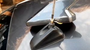 ครีบฉลามกระบะรีโว่ติดด้านหน้า REVO Rocco ทรงGR เสาครีบฉลามด้านหน้า เสาอากาศด้านหน้า ( แบบต่อสัญญานวิทยุได้ )