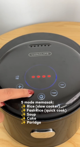Luna Life Rice cooker smart digital 1.8/0.8L - masak sup kue bubur - mini rice cooker