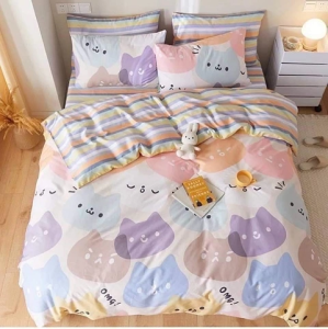 ผ้าปูที่นอน 6ฟุต 5ชิ้น รัดมุม Fitted sheet (ไม่รวมผ้าห่ม)ผ้าปูที่นอน6ฟุตชุดเครื่องนอน ติดต่อร้านค้าเพื่อสอบถามลายล่าสุดได้ทาง