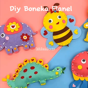 Mainan Edukasi Anak - Boneka Diy - Mainan Diy - Membuat Boneka Flanel - Kerajinan Boneka Anak - 295-Diy Boneka Flanel