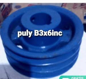 Puly Besi jalur ban B3x6inc as 38mm/42mm/48mm