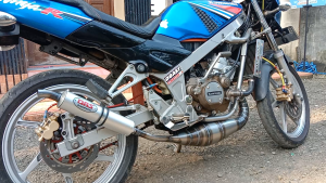 Knalpot DBS Kolong Repsol / Kawasaki Ninja 150 R RR KRR Zx 150 Plat karat