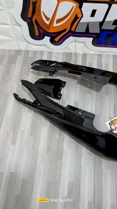 Win - Cover Body Bodi Belakang Sepasang Jupiter Z 2010 Robot Hitam + Cover Stop