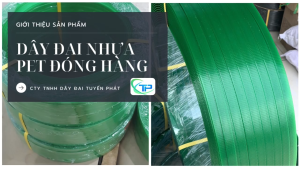Dây đai nhựa PET đóng hàng (cuộn 20kg màu xanh) bản 16mm-19mm