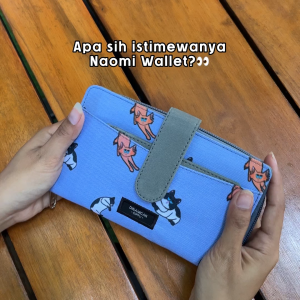 Naomi Dive Blue - Dompet Panjang Wanita dan Pouch Kartu Cewek dari Dinamican Supply