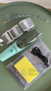 Babymommy👶Misuta Baby Hair Trimmer Men Rechargeable 3 in 1 Hair Trimmer Safety Hair Clipper Pencukur Rambut