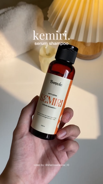 Bonvie Serum Shampoo Anti Lepek Kemiri 250ml - Sampo Rambut Lepek | Shampoo Kemiri | Shampo Rambut Rontok
