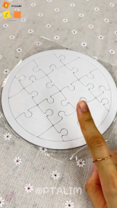 Kids Children DIY Colouring Art Cartoon Jgsaw Puzzle 儿童涂颜色拼图
