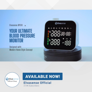 Tensimeter Digital Elvasense Type BP310 (with Smart Friendly Voice & USB-C Power Port)