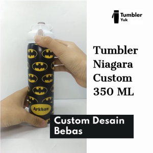 Tumbler Stainless Botol Minum Custom Termos Niagara Print UV Bisa Nama Logo Bahan Hampers Steel