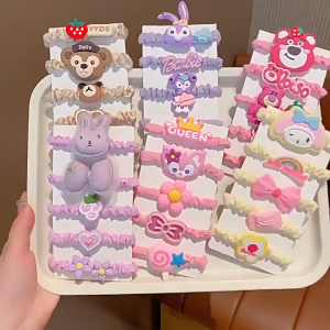 Ikat Rambut Anak Perempuan Karet Rambut Kunciran Rambut Kuromi isi 5pcs