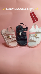 SANDAL ANAK PEREMPUAN TEPLEKS FLATS /CEWEK KOREAN STYLE FUL KARET TALI 1705 UK 24-35