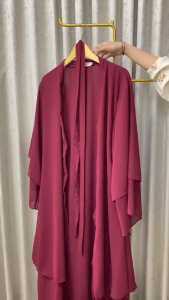 ASYILKA CARDI ABAYA TERBARU BAHAN CERUTY SIZE L-XL