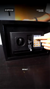 Safety Box Safe Deposit Box Double Layer Hight Quality Money Box At Home Security Digital Money Box