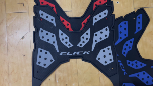 Motorcycle Footboard Rubber Matting for Honda Click 125i Version 1Version 2 Version 3 Version 4 Game Changer