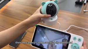 Smart WiFi Baby Camera 5inch Monitor With App Control Crying Sensor Feeding Timer