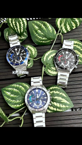 Casio Edifice นาฬิกาข้อมือผู้ชาย โครโนกราฟ สายสแตนเลส รุ่น EFV-620D ของแท้ ประกัน CMG