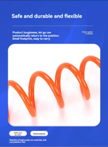 High-Pressure Pneumatic PU Spring Tube Air Hose with Joint - Durable Explosion-Proof Multi-Color Options