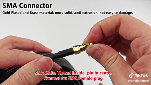 COD TUOLNK Kabel RG58 Coaxial Extension SMA Male to Female Pure Copper - TL2 / Alat Kabel Audio Home Dacking