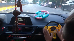 เล่นเสริมการศึกษาเด็ก พวงมาลัย ขับรถจำลอง 360องศา หมุนได้