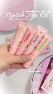The Daily Glow Lip Oil Moisturizer SPF 15 Lip Tint Serum for Women Lip Balm Gloss Waterproof Peptide by Zamurra Main