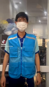 Áo Gile Kỹ Sư Phản Quang Áo Bảo Hộ Lao Động Cho Công Nhân Công Trình - Áo giám sát Chất Lượng-Hình Thật