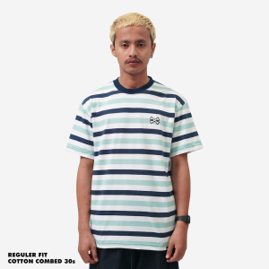 KAOS GARIS GARIS FRIDAY KILLER | X STR 2 NAVY SAGE