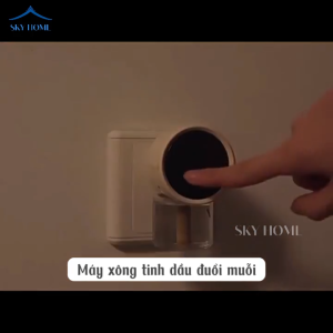 Máy Xông Tinh Dầu Đuổi Muỗi Hẹn Giờ Màn Hình LED Tích Hợp Đèn Ngủ Máy Đuổi Muỗi Khuếch Tán Rộng MXTD01 - Sky Home