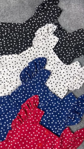 Leia - 49 Heart Pattern Dress / Dress Anak Perempuan Motif Hati Usia 3-7 Tahun