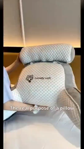 Large Backrest Cushion for Bed Headboard and Dorm Room Supportive Comfortable Pillow for Reading and Phone Gaming