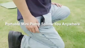 PINGUAN 3 in 1 Mini Electric Inflatable Pump with Lights Wireless Air Compressor Inflate Deflate Air Pumps for Hiking Camping Equipment