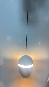 Đèn Led Bầu Dục Cắt Đôi Phong Cách Bắc Âu Đèn Treo Từ Tính Decor Phòng Khách Phòng Ngủ