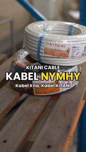 KITANI - NYMHY 2×1.5 mm² - 50 Meter – Kabel Listrik Tembaga Serabut