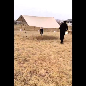 Outdoor Camping Flysheet Shade Sunscreen Canopy Picnic Sunscreen Camping Equipment Ultralight Shower Suit Tent and Poles