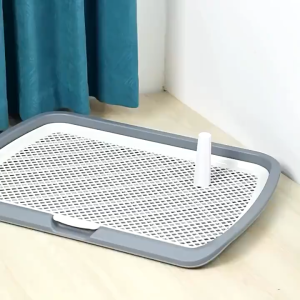 【COD】Large Spac Dog Training Potty Pad with Colum Dog Pee Fence Training Toilet Detachable Anti-Splash Potty Toilet