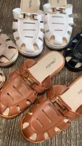 Sandal Jelly Wanita Terbaru/ Sepatu Sendal Karet Cewek Kekinian/ Meilisa 062-14 Jelly Import