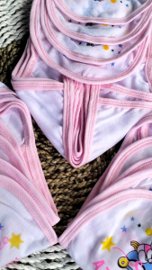 Seri Merah 12 Pcs Popok Bayi Baru Lahir Popok Ikat Kain Cuci Ulang 100% Kualitas Premium