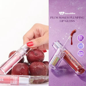 barenbliss BNB Plum Makes Plumping Lip Gloss Moisturizing Plum Finish Lip Gloss