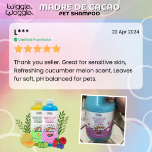 LKJ-Wiggle Waggle Madre de Cacao Pet Shampoo: Fresh Berries & Cucumber Melon Scents