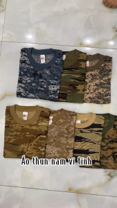 {HCM}_Áo Thun Nam Tay Ngắn In Họa Tiết Camo Phong Cách Quân Đội - Thủy Tiên Shop