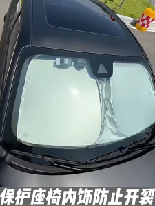 Tấm chắn nắng kính chắn gió ô tô MYT Tấm che nắng tráng bạt titan 2 lớp chống UV giảm nhiệt độ bảo vệ nội thất ô tô