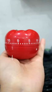 Đồng hồ cà chua pomodoro đếm ngược quản lý thời gian hẹn giờ nấu ăn học bài tập trung làm việc